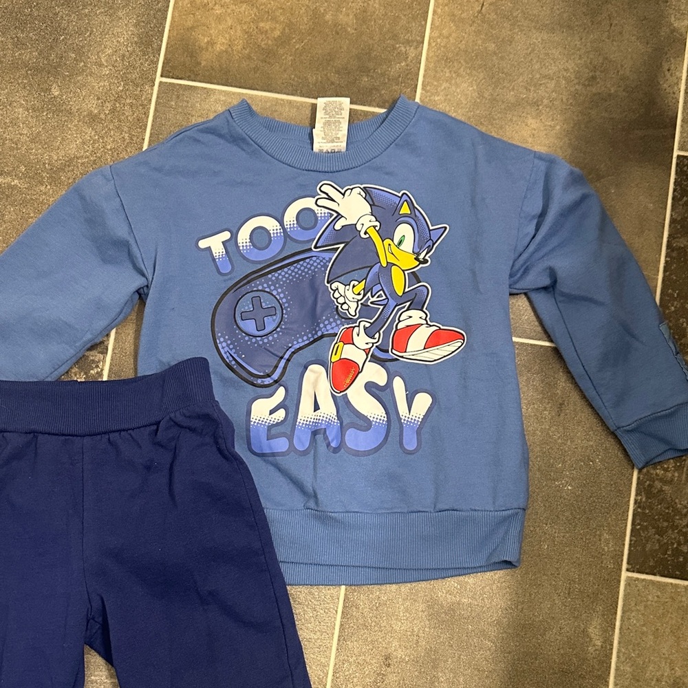SONIC Blue Boys Matching Set